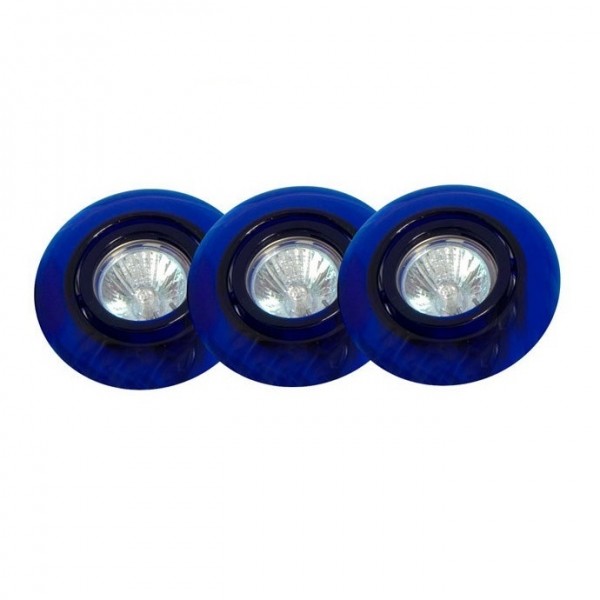 DIAG Einbauleuchten-Set, 3x20W GU4 (blau)