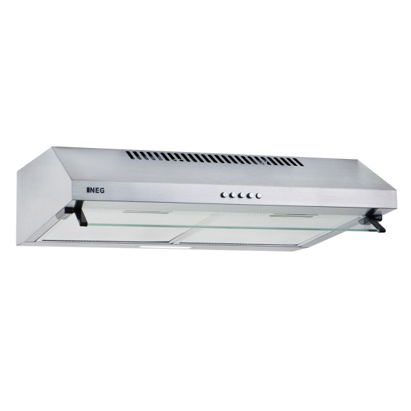 Dunstabzugshaube NEG15-DCS+ (silber) Unterbau (Silber) Edelstahl-Unterbau-Haube mit Doppelmotor (Abl
