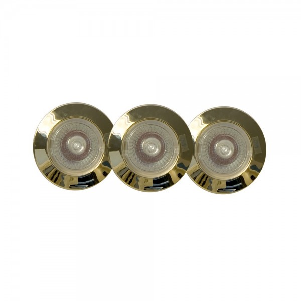 PAULMANN Einbauleuchten-Set, 3x50W GZ10 (gold)