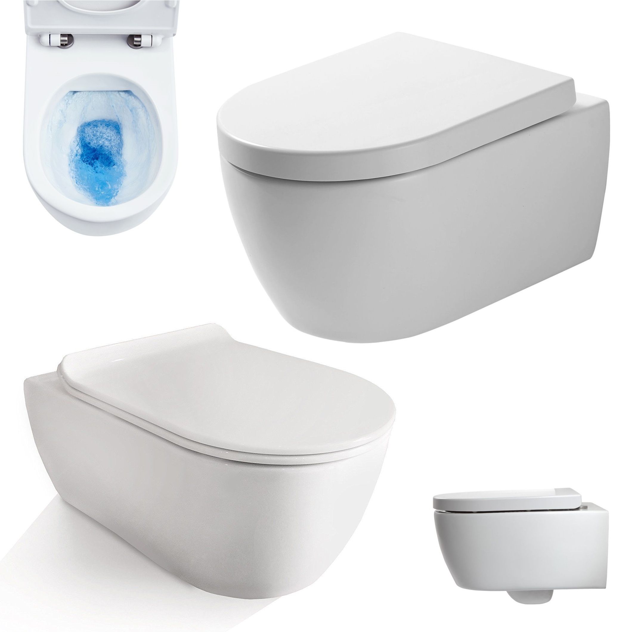 Duravit Wand-WC Starck 3 540 mm Tiefspüler mit WonderGliss Beschichtung