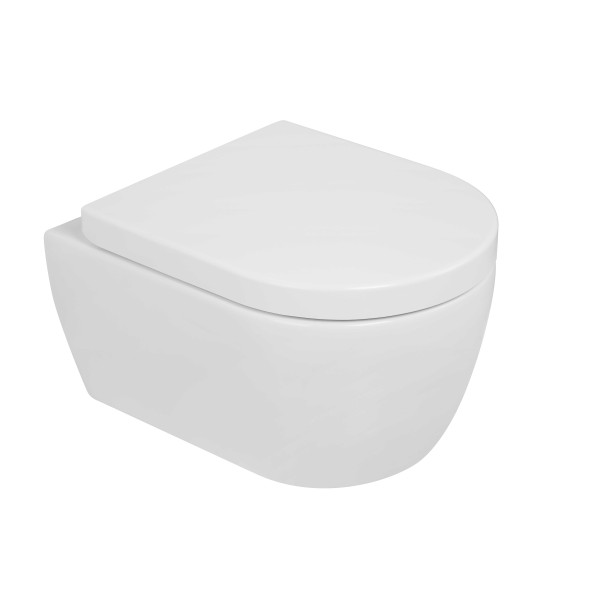 NEG Kompakt Hänge-WC Uno99K (48,5 x 36 cm) inkl. Softclose WC-Sitz, Nanoversiegelung