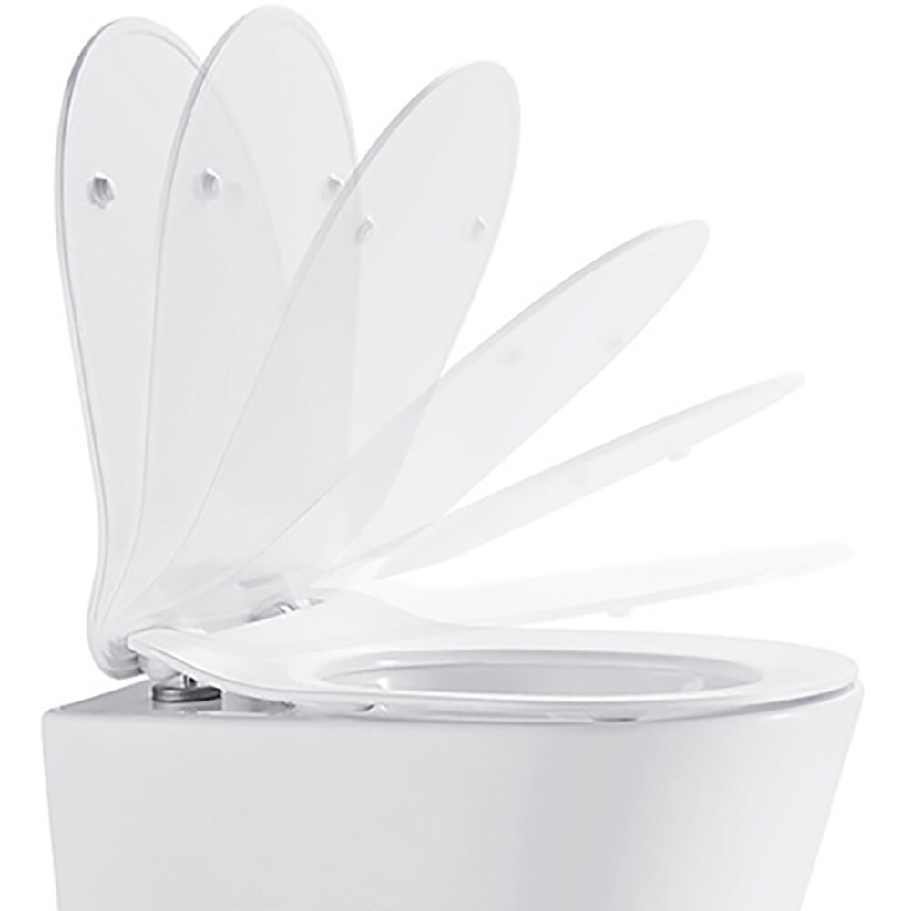 NEG Hänge-WC Uno11RLRK weißrandlos ToiletteKlo Bad-Keramik Nano-Beschichtung