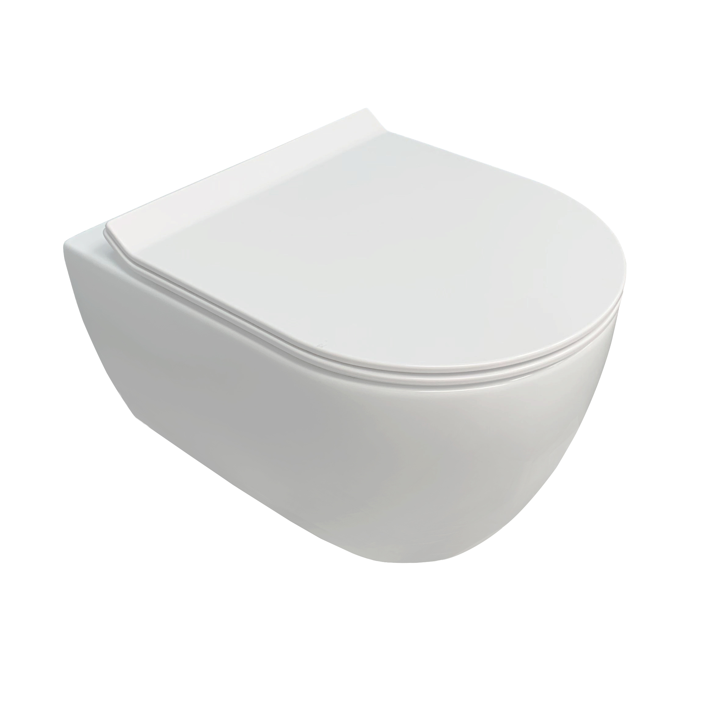 NEG Hänge-WC Uno11RLRK weißrandlos ToiletteKlo Bad-Keramik Nano-Beschichtung